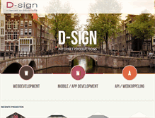 Tablet Screenshot of d-sign.nl